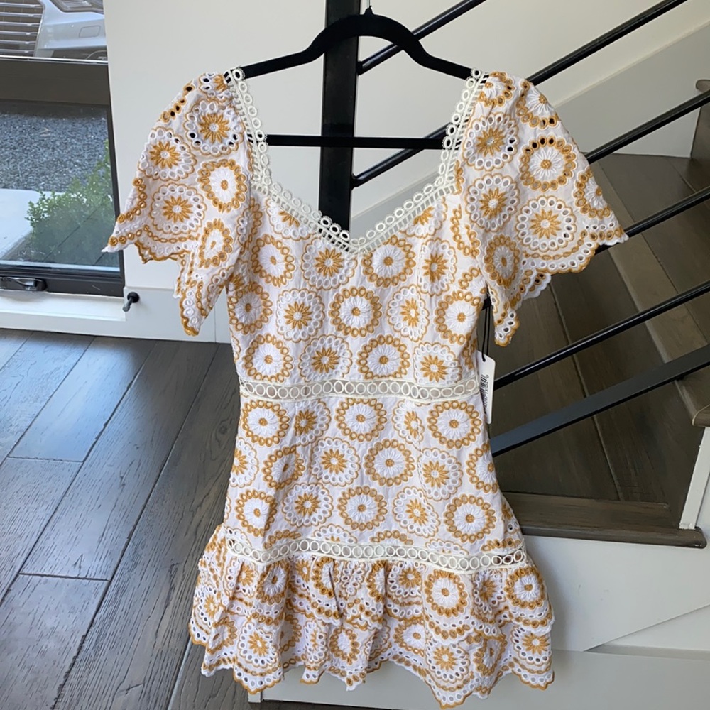 SAYLOR Kaley Eyelet Dress XS